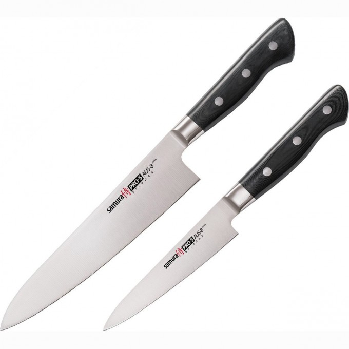Набор из 2-х ножей SAMURA PRO-S SP-0210/K (SP-0210/Y) Набор из 2-х ножей SAMURA PRO-S SP-0210/K (SP-0210/Y)