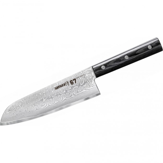 Шеф нож Сантоку SAMURA 67 DAMASCUS SD67-0094M SD67-0094M/K